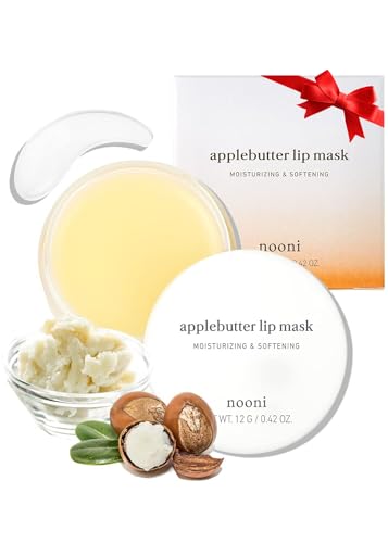 NOONI-Applebutter-Lip-Mask-with-Shea-Butter-and-Vitamins-Overnight-Lip-Mask-Hydrating-Lip-Balm-Korean-Lip-Butter-Moisturizing-Softening-Smoothening-Lip-Repair-Lip-Masks-Gift-Vegan