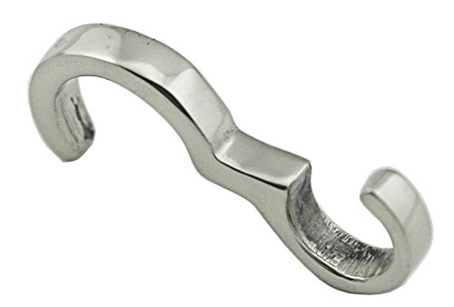 Thin Profile Polished Nickel Picture Rail Hook