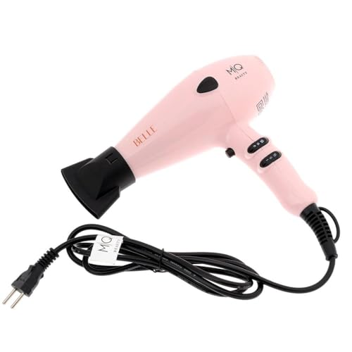 MQ HAIR - Secador de Cabelo MQ Beauty Belle - Motor Profissional, Tecnoloia Turmaline Ion, 3 Níveis