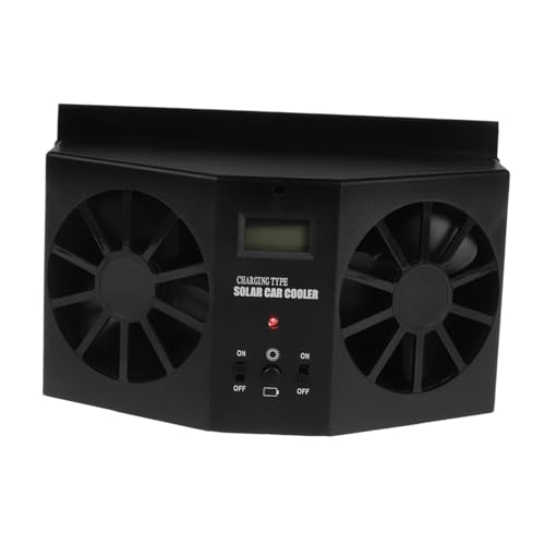 PartyKindom Ventilador De Automóvil Solar