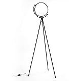 The Eclipse - Contemporary Style LED Tripod Floor Lamp for Reading in Bedroom, Living Room, Or Office