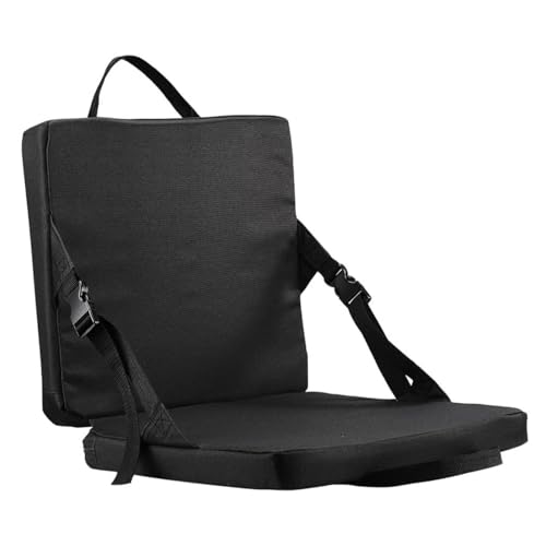 Siège gonflable de rechange pour kayak pliable et portable avec housse amovible noire