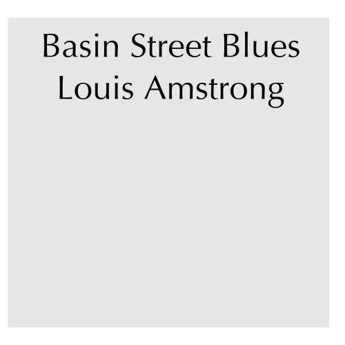 Basin Street Blues CDs & Vinyl