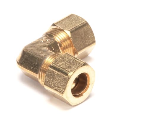 Codo de latón 3/8 cc Southbend Range 1180558 conector angular para tubería de gas 5
