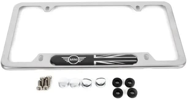 MINI Black Jack/Wings Chrome License Plate Frame - 51805A5CFB3