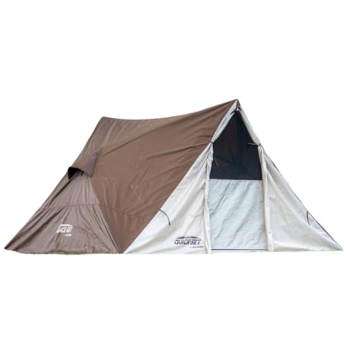 CLAM Quick-Set Apex A-Frame Tent 8 x 8 Brown Sun Shelter