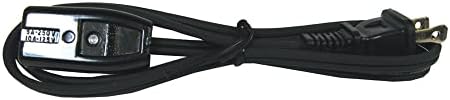Woods 0293 HPN Mini Plug Appliance Cord, Black, 2 Foot