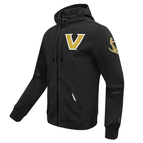 Image of Pro Standard Mens College Classic Chenille Cotton Double Knit Full Zip Hoodie