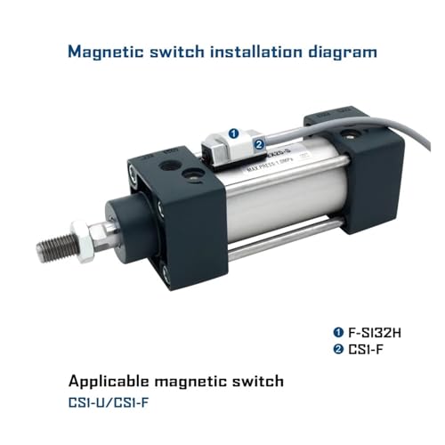 Vérin pneumatique double effet SC50 pour automatisation industrielle - 6