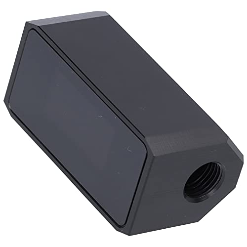 G1/4" Inline PC Water Cooling Flow Meter, Temperature/Flow/Speed OLED Display Digital Coolant Flow Indicator with Alarm for Desktop PC Water Cooler System