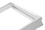 LUMIXON - Pannello ad incasso in alluminio a LED 60 x 60 cm, argento o bianco bianco