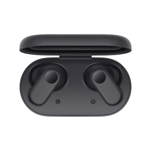 Image of One Plus 2R Wireless Earbuds for Men & Women | ABS Plastic Bluetooth Earbuds with Touch Controls Deep Bass Stable Connection and Charging Case | Compact Audio Earphones (1, Black)