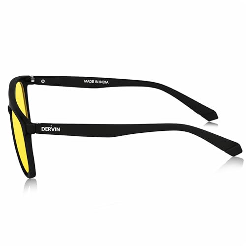 Image of Dervin UV Protected Yellow Lens Driving Polarized Sunglasses for Men & Women