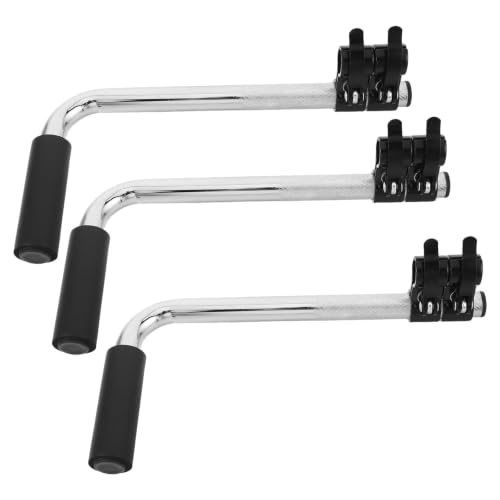 Extensores de agarre para sillas de ruedas de acero inoxidable plata en pack de 3 piezas