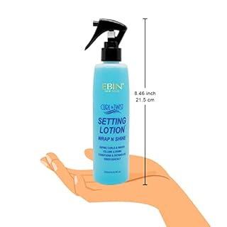 EBIN NEW YORK Curl & Twist Setting Lotion 8.5 oz/ 250ml | Moisturizing and Hydration, Smoothing with Natural High Shine, Defining Curls All Day Long