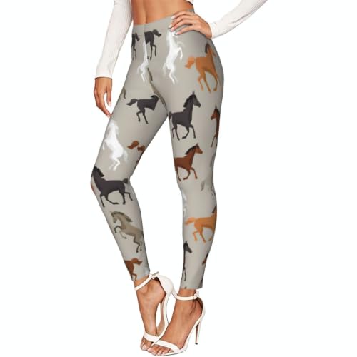 Leggings de caballo para mujer mallas elasticas largas para yoga