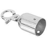 PAMINGONO Tope de Extremo de Cuerda de Acero Inoxidable con Gancho Integrado para Cierre Rápido Tapa para Cordones Resistente y Versátil para Barreras y Pasamanos