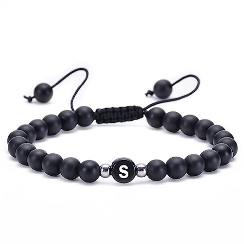 Bracelet agate 6mm perles naturelles pour homme bijou de luxe mixte
