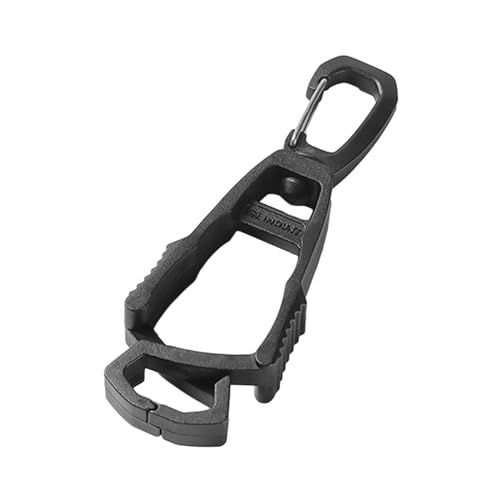 Image of Outdoor Glove Clip Anti Lost Multipurpose Hook for Outdoor Belt Loop Glasses Black | Sporting Goods | Outdoor Sports | Climbing & Caving | Carabiners & Hardware