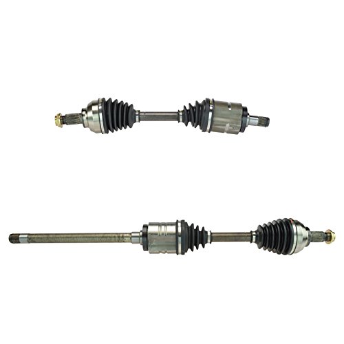 Image of TRQ Front Driver and Passenger Side CV Axle Assembly Set 2 Piece for 2001-2005 BMW 325xi 2001-2005 330xi AWD