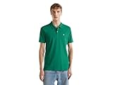 United Colors of Benetton Camiseta Polo M/M 3wg9u301z Camisa, Verde, L Hombres