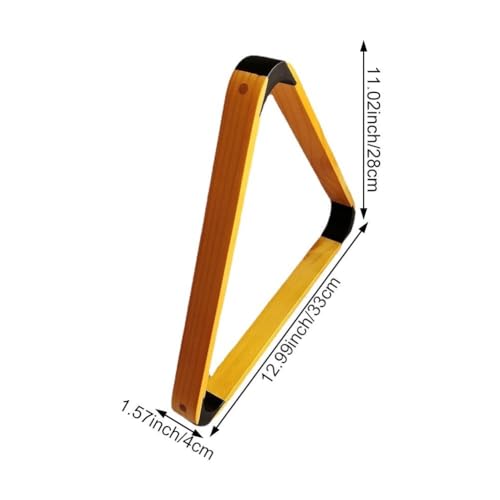 Support de boules de billard en bois de pin robuste triangle 8-ball de table - 5