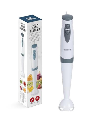 ARTECH Hand Blender for Kitchen - 2 Speed Stick Blender | Mixer, Chopper, Detachable Blending Legs, Stainless Steel Blade | 200W One-Touch Control for Soup, Dips, Sauces, Smoothies & Baby Food