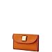 Dooney & Bourke Women's Continental Clutch in Pebble Grain Leather, Trifold Wallet with Multiple Card Holder, Caramel