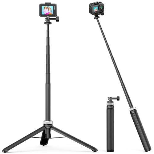 【Altezza Extra da 160cm – Angolo Più Naturale】Il nuovo treppiede da 160cm offre un’altezza ideale per riprese verticali come danza, skateboard e vlog, con una prospettiva più vicina alla visione umana rispetto al modello da 120cm.