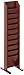 Wooden Mallet 10-Pocket Cascade Free-Standing Magazine Rack, Mahogany