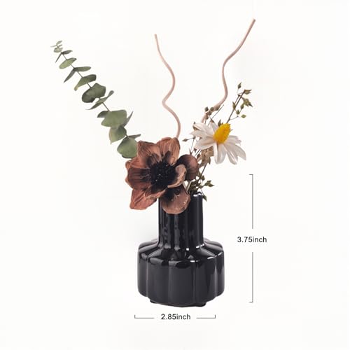 Difusor de Aroma Seda con Flor Secas y Vaso Cerámico 60ml miniatura 5