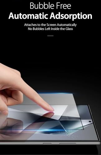 Image of Mr.Shield Tempered Glass Screen Protector for Samsung Galaxy S24 Ultra | 6.9 Inch, 9H Hardness, Military Grade, Case Friendly, Easy Installation Kit