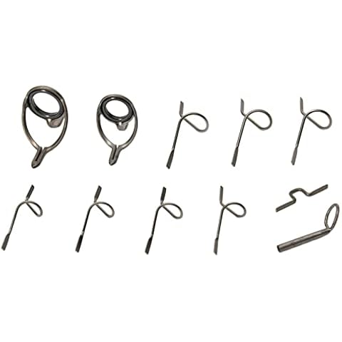 DGFJY Stainless Steel Fly Rod Guide Set Fishing Rod Guides Tips Parts DIY Eye Rings Fishing Accessories Snake Guide Cover