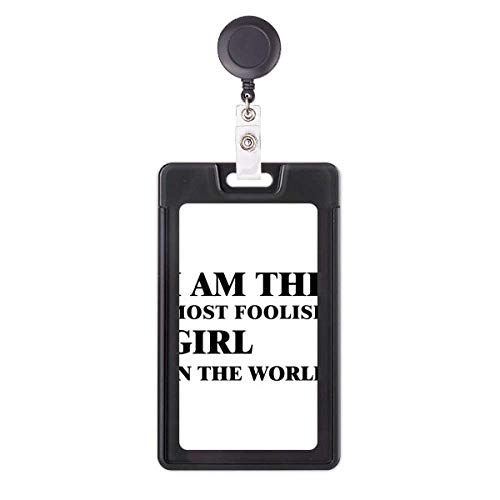 Porte-cartes enroulable I Am The Foolish Girl en toile originale