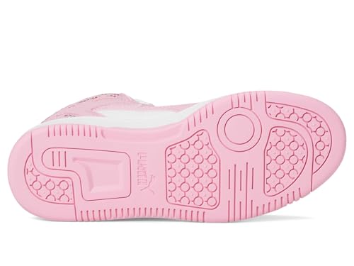 PUMA Rebound Layup Mid (Big Kid) Sneaker, White/Pink Lilac, 6 US Unisex3
