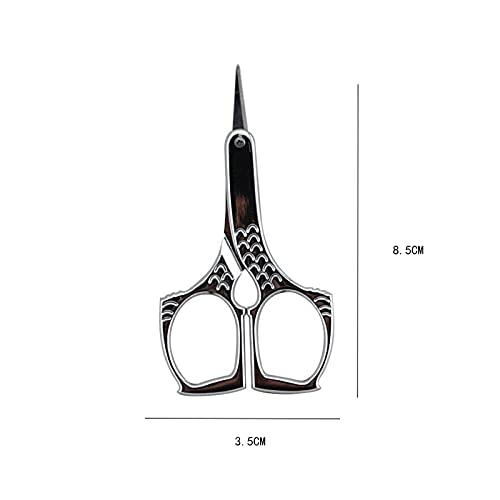 Tijeras artesanales, 1 pieza, tijeras for pelo de nariz y cejas, cortador de herramientas pequeñas for uñas, pinzas de recorte de manicura, herramientas de maquillaje y belleza, tijeras