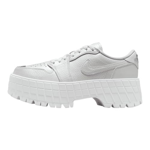Air Jordan 1 Brooklyn Low Women's Shoes (HF3184-100, White/Metallic Silver)