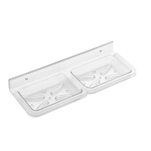 AVasco ABS Unbreakable Plastic Double Soap Dish of ABS Plastic Unbreakable for Bathroom Square Shape (B0987B1GW4) Amazon Price History, Amazon Price Tracker