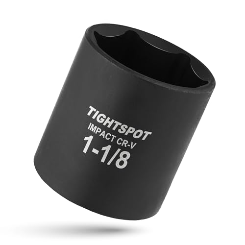 Image of TIGHTSPOT 1 /2 inch Dr 1 1 /8 Inch Shallow Socket, Anti-Round 6-Pt, CRV Steel