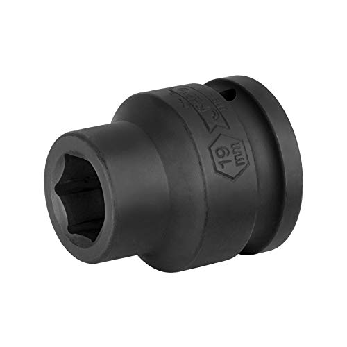 Image of JETECH 3 /4 inch Drive 19mm Standard Impact Socket, 6-Point Metric Impact Socket, Heat-Treated Chrome Molybdenum (Cr-Mo) Alloy Steel, Heavy-Duty for Automotive & Industrial Applications
