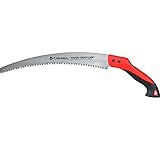 Corona Tools 14-Inch RazorTOOTH Pruning Saw | Tree Saw Designed for Single-Hand Use | Curved Blade Hand Saw | Cuts Branches Up to 8' in Diameter | RS 7395, Red/Black