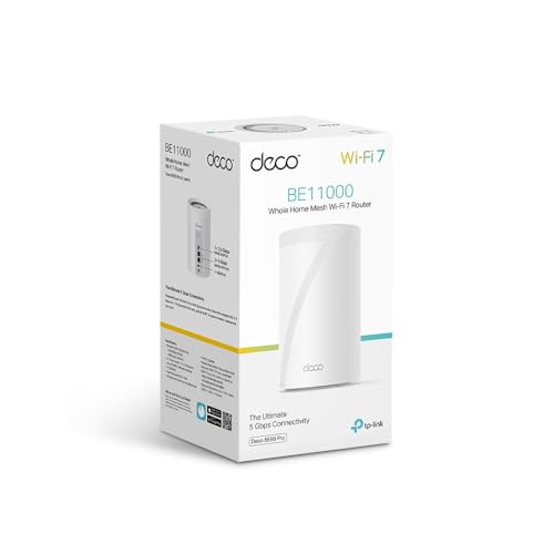 Deco BE65 Pro (1 confezione) BE9300Mbps Tri-Band Sistema WiFi 7 Mesh per tutta la casa, 2 porte 5 Gbps e 1 x 2,5 Gbps Gigabit, ripetitore di estensione WiFi senza soluzione di continuità - Powerline - Immagine 7