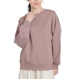 [ハニーズ] スウェット 長袖 キャラクター ゆったり プリント 刺繍 綿 裏毛 レディース ミッフィー/ゆるトップス L モカ 501011963558