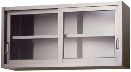 ステンレス吊戸棚 ガラス戸 1800×300×750 東製作所 AS