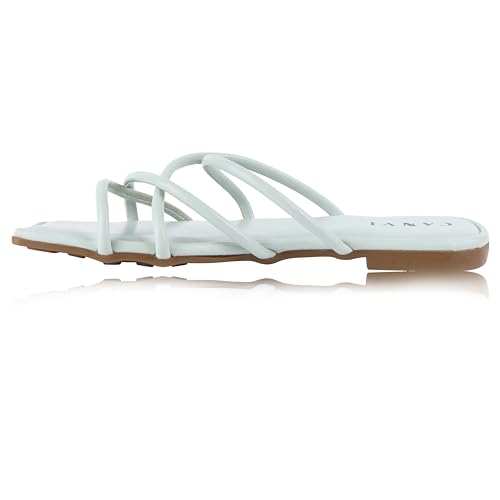 Image of CANVI Stylish | Fancy | Comfortable Slide Sandals Slip On Flat Flip Flop Thong Sandals Casual Sandals Ethnic Flats Sandals for Women and Girl
