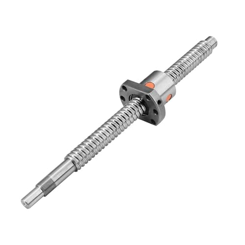 Vis à billes DFU2505 robuste en acier rectifié de 700mm avec écrou double