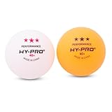 Hy-Pro 12 Pack Table Tennis Balls - Professional 3 Star, 40+ mm, ABS Quality, High Performance, White/Orange, Durable, Indoor & Outdoor Table Tennis, Ping Pong Balls, Superior Accuracy, Great Gift - Image 3
