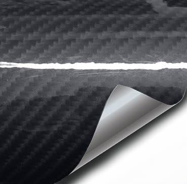 Image of VViViD XPO Black Carbon Gloss Tek R 3 Layer 3D Realistic True Carbon Fiber Look Cast Vinyl Wrap (100ft x 5ft)