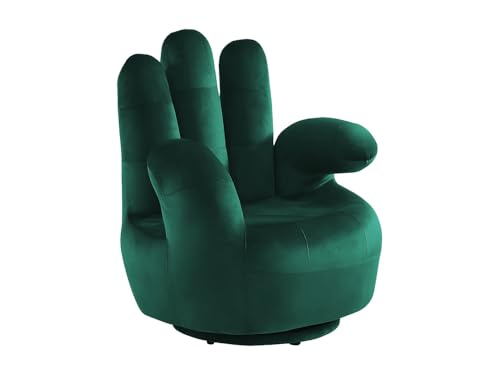 Vente unique Sillón con Forma de Mano pivotante