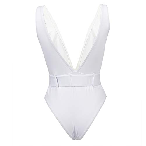 Bestum Womens One Piece Swimsuit Deep V Monokini Backless Sexy Bathing Suit4